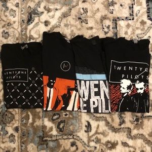 Set of 4 twenty one pilots tees